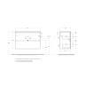 База под раковину подвесная BELBAGNO UNO-MINI-900-2C-SO-CO