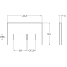 Комплект 2в1 инсталляция с кнопкой смыва BELBAGNO BB026/BB042BL