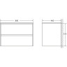 Тумба BELBAGNO PIETRA PIETRA-800-2C-SO-PL