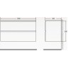 Тумба Bianco Lucido 99,6 см BELBAGNO ALBANO ALBANO-1000-2C-SO-BL