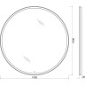 Зеркало BELBAGNO RNG-1000-LED-TCH